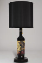 Reclaimed 2021 Juggernaut Cabernet Sauvignon Wine Bottle Lamp